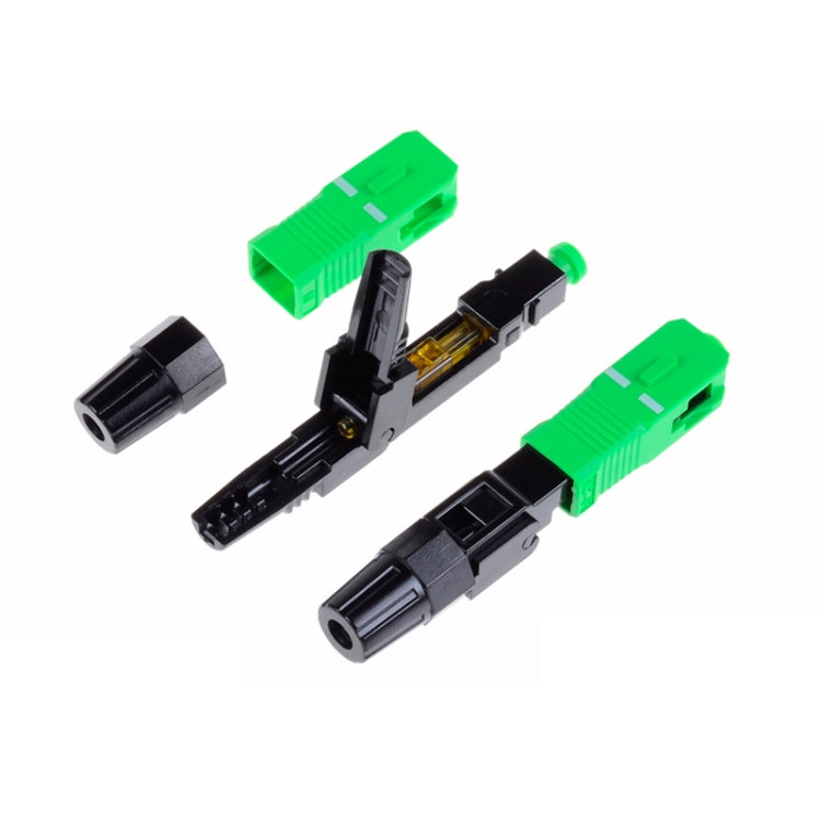 10 connettori rapidi per fibra ottica monomodale FTTH SC APC 10 connettori rapidi per fibra ottica monomodale FTTH SC APC
